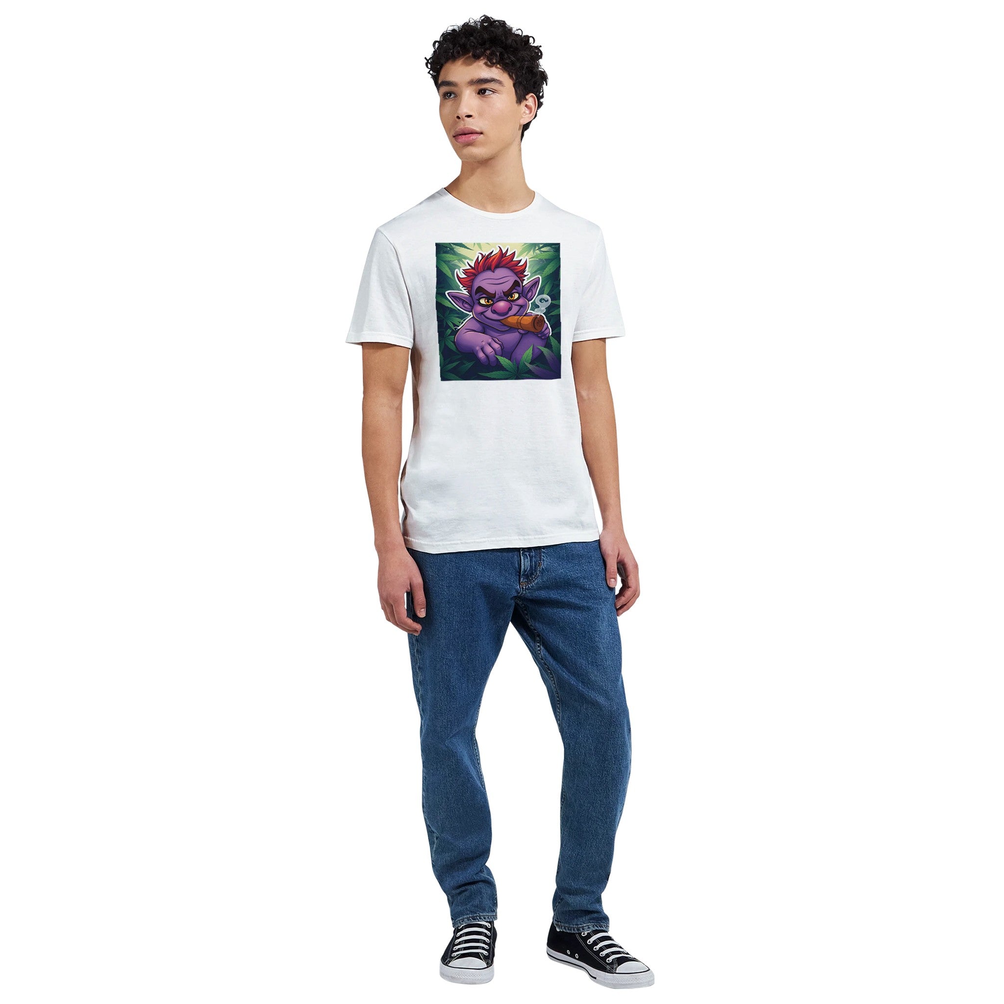 Four Twenty Troll Having Alone Time Classic Unisex Crewneck T-shirt