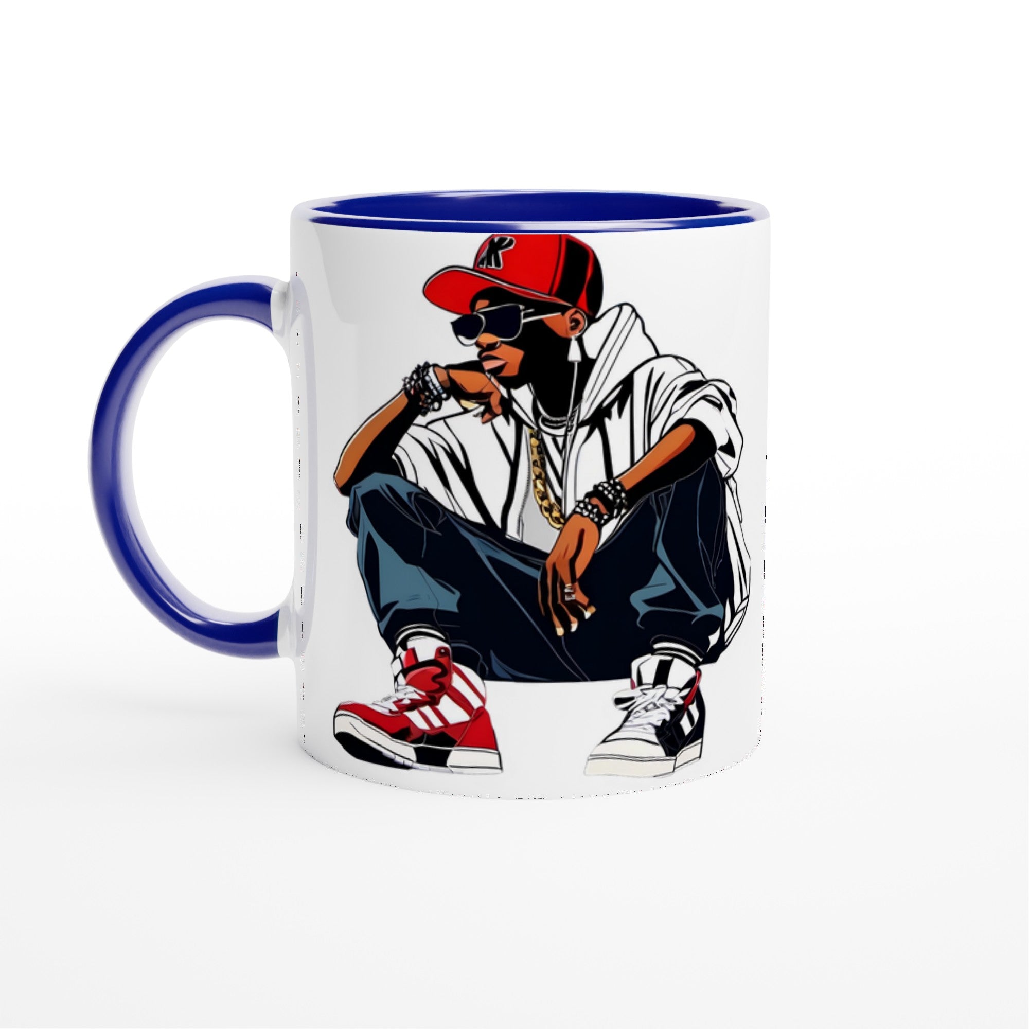 Chillin In BK White 11oz Ceramic Mug with Color Inside